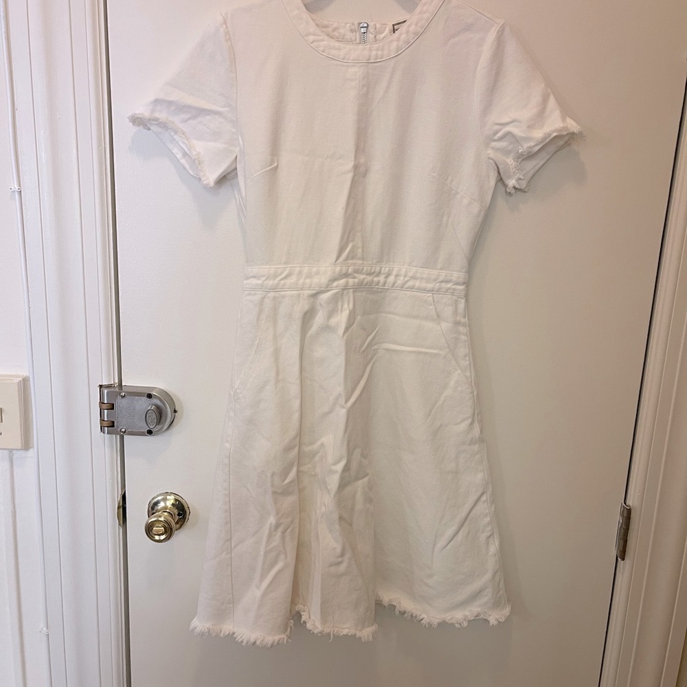 Mo Vint White Denim Dress